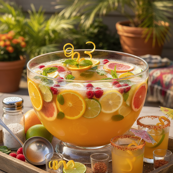 Citrus Fiesta Tequila Punch recipe