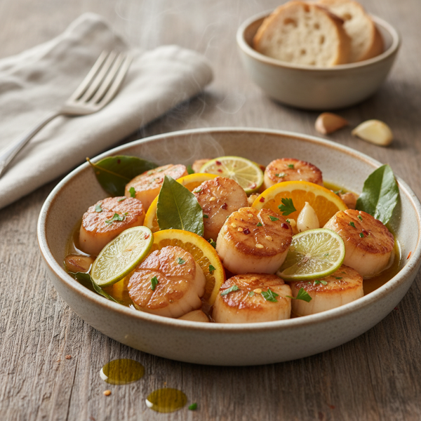Citrus Garlic Bay Scallops recipe