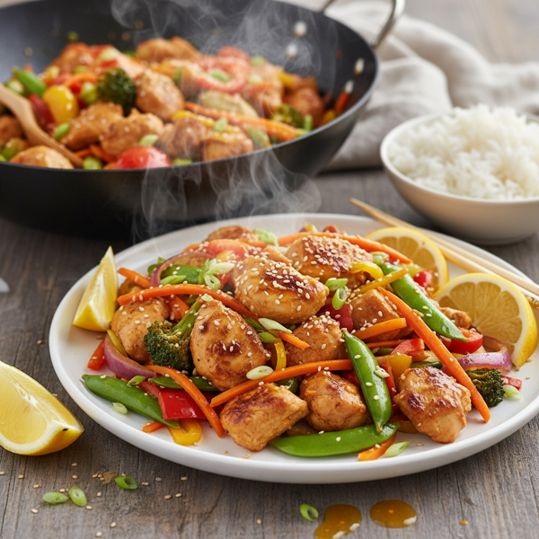 Citrus Ginger Chicken & Veggie Stir-Fry recipe