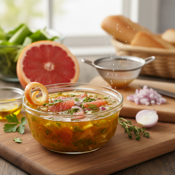 Citrus Grapefruit & Shallot Vinaigrette recipe
