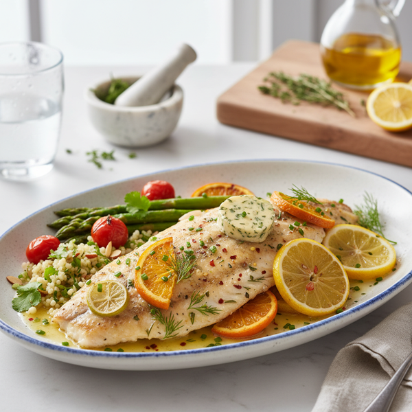 Citrus Herb Butter Tilapia recipe
