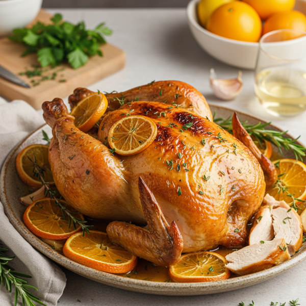 Citrus Herb Slow-Cooked Chicken recipe