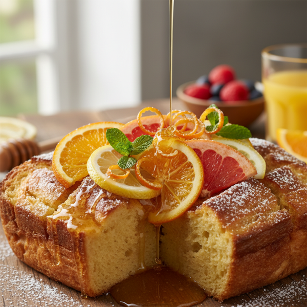 Citrus Honey Delight Baked French Toast recipe