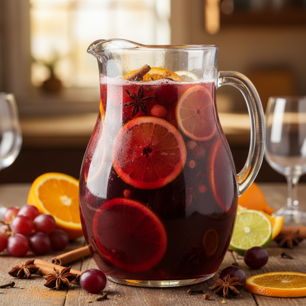 Citrus Infused Spiced Sangria recipe