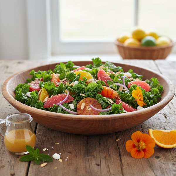Citrus Kale Delight Salad recipe