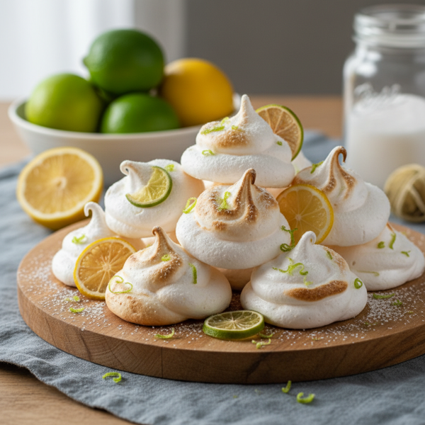 Citrus Lime Meringue Kisses recipe