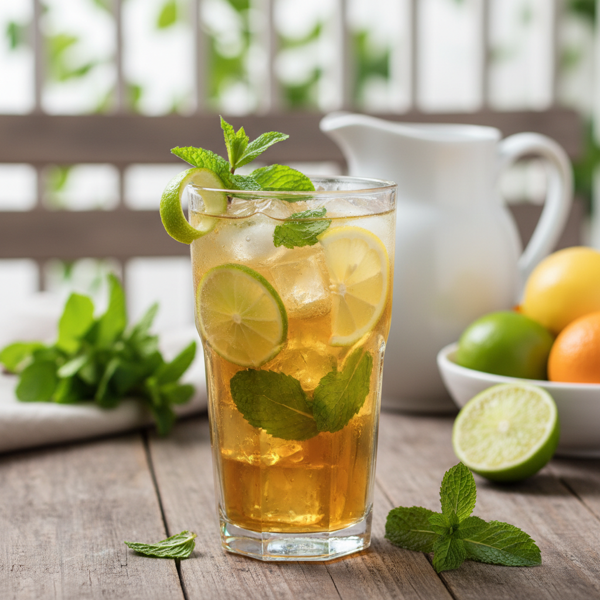 Citrus Mint Lime Iced Tea recipe