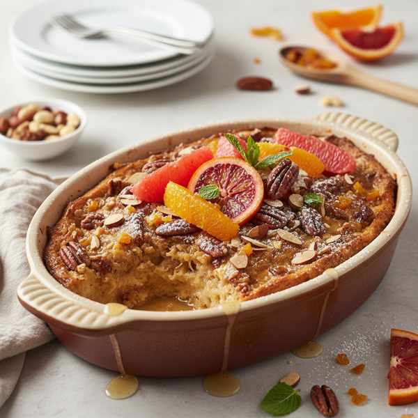 Citrus Nut French Toast Casserole recipe