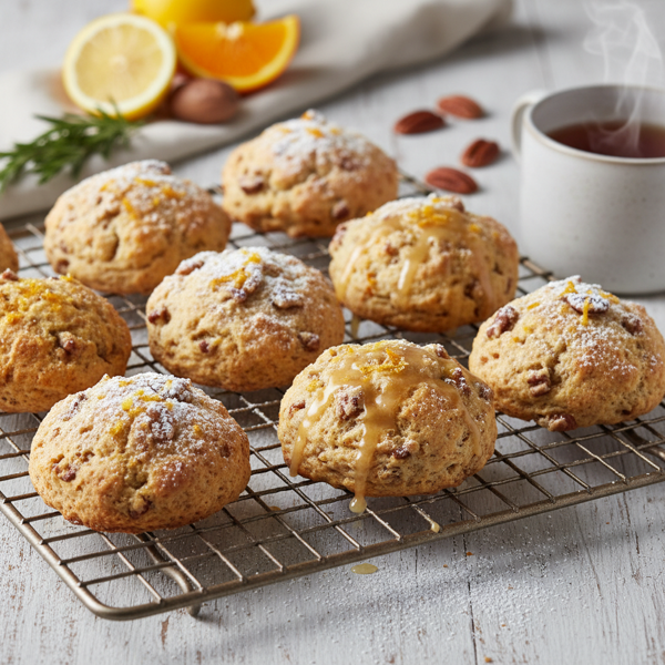 Citrus Pecan Delight Scones recipe