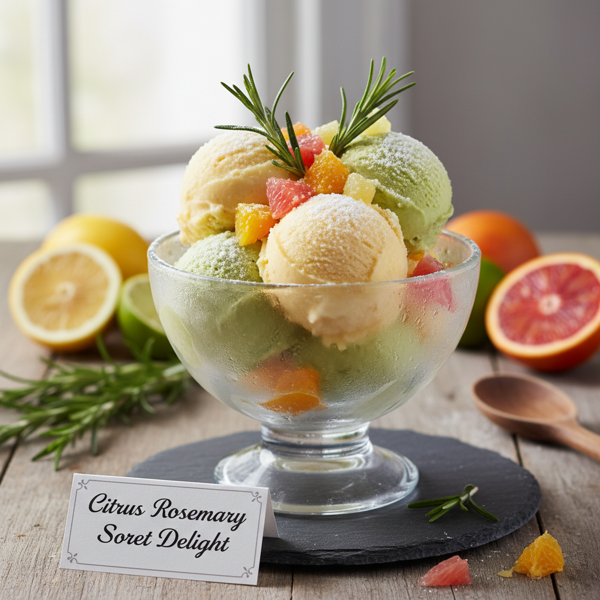 Citrus Rosemary Sorbet Delight recipe