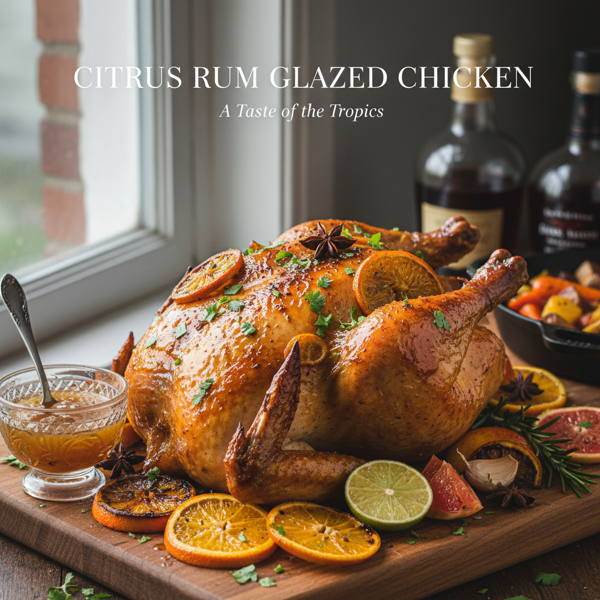 Citrus Rum Glazed Chicken recipe