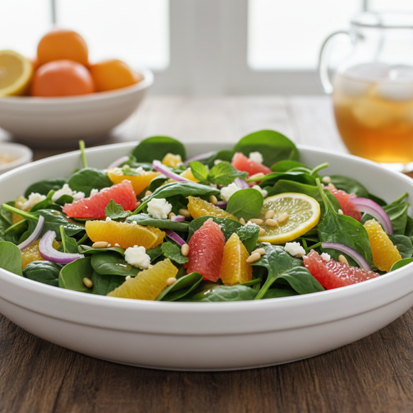 Citrus Spinach Delight Salad recipe