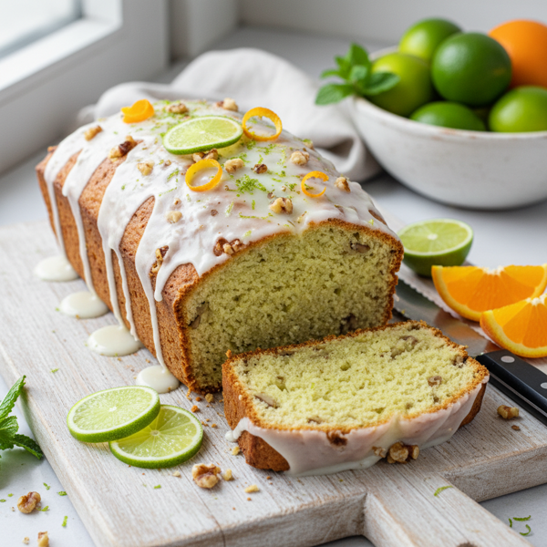 Citrus Walnut Key Lime Bread recipe