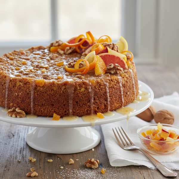 Citrus Walnut Passover Torte recipe