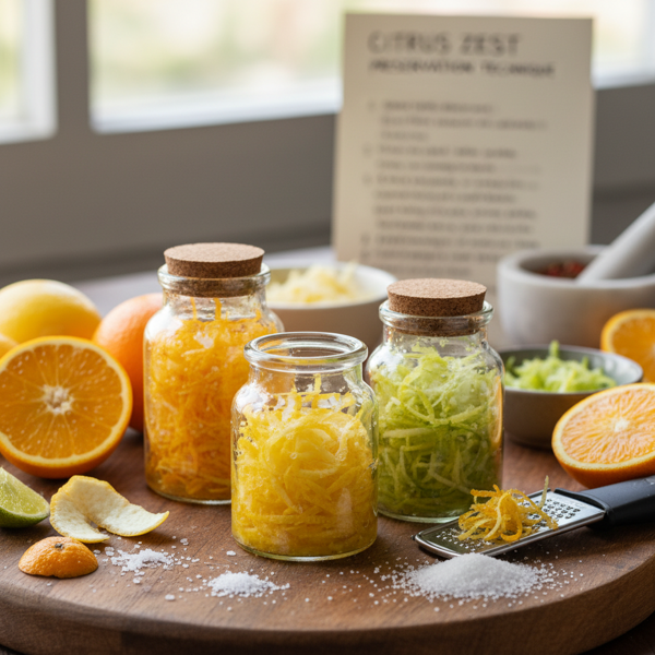 Citrus Zest Preservation Technique recipe