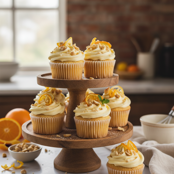 Citrus & Macadamia Delight Cupcakes recipe
