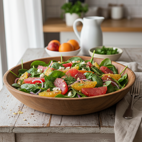 Citrus & Spinach Harmonies Salad recipe
