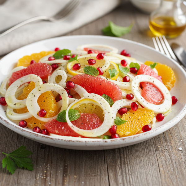 Citrus and Pomegranate Fennel Salad recipe