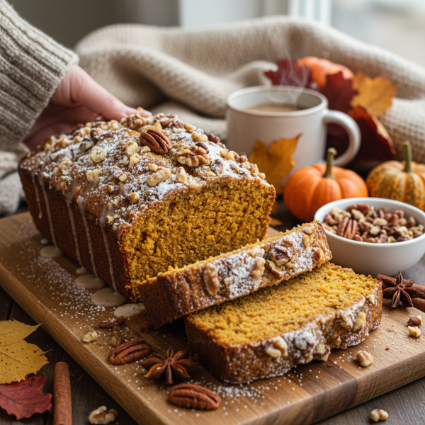 Classic Autumn Pumpkin Nut Loaf recipe