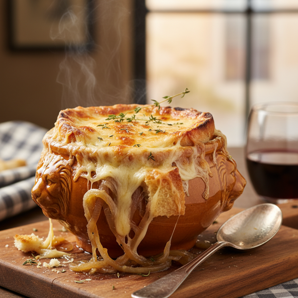 Classic Baked French Onion Soup recipe