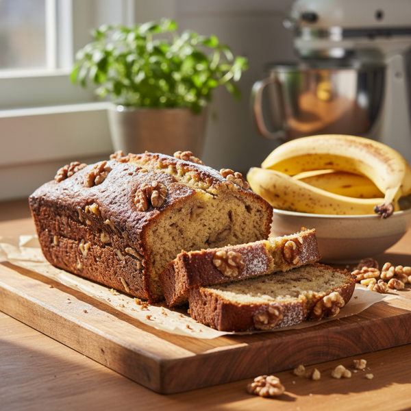 Classic Banana Walnut Bread recipe