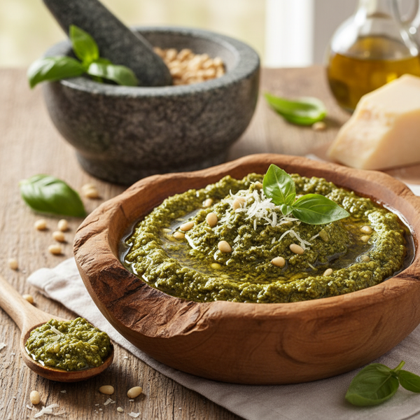 Classic Basil Parmesan Pesto recipe