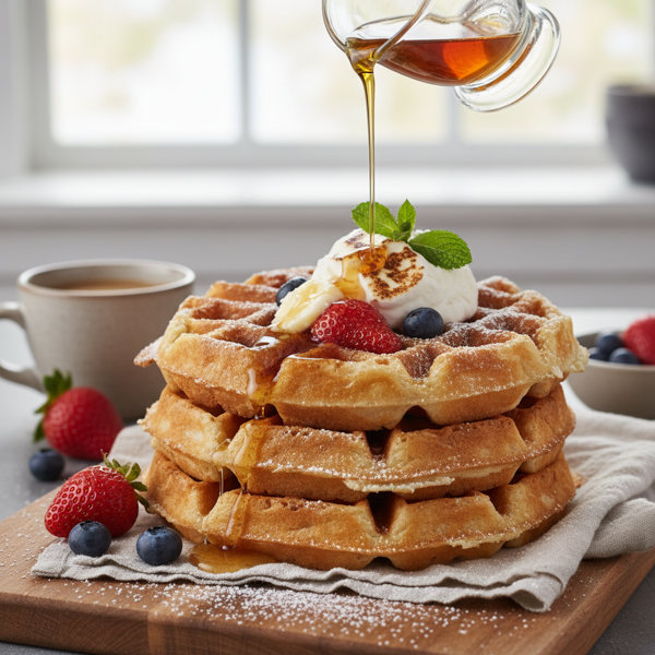 Classic Belgian Delight Waffles recipe