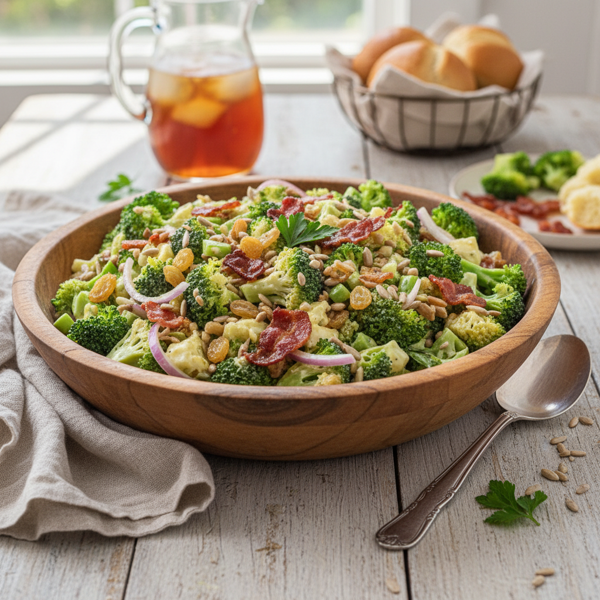 Classic Broccoli Bacon Delight Salad recipe