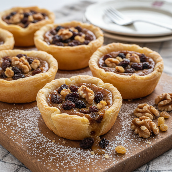 Classic Canadian Butter Tarts with Raisins and Walnuts recipe