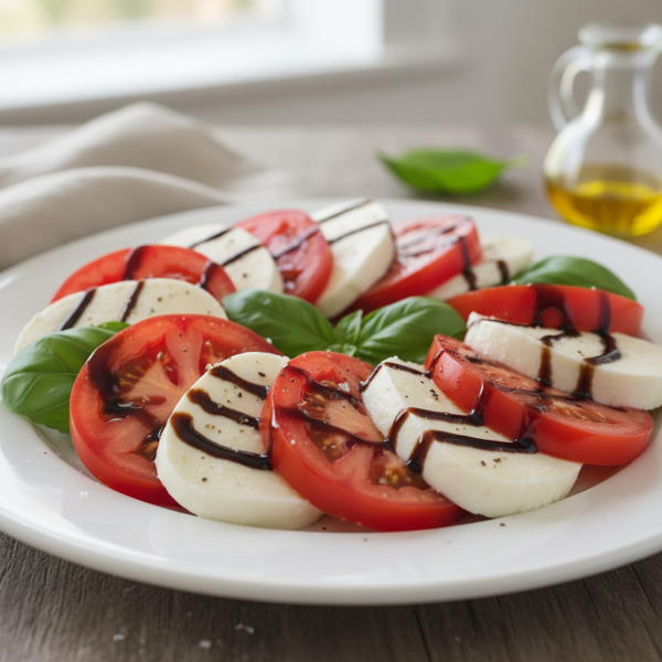 Classic Caprese Salad with Balsamic Drizzle recipe