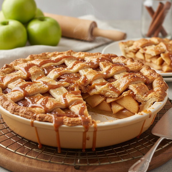 Classic Caramel Apple Delight Pie recipe