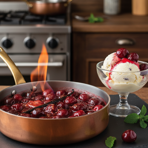 Classic Cherries Jubilee Sauce recipe