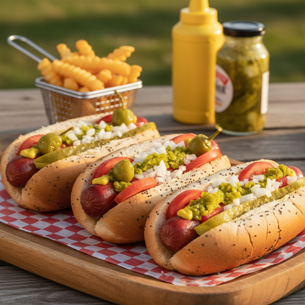 Classic Chicago-Style Vienna Beef Hot Dogs recipe