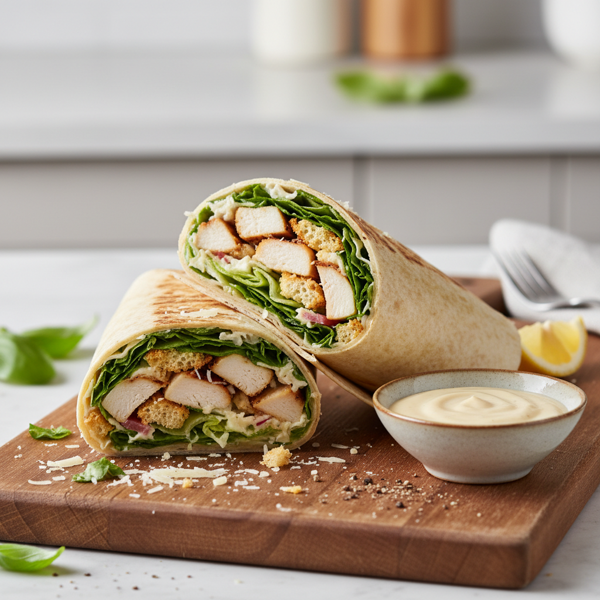 Classic Chicken Caesar Wrap Delight recipe