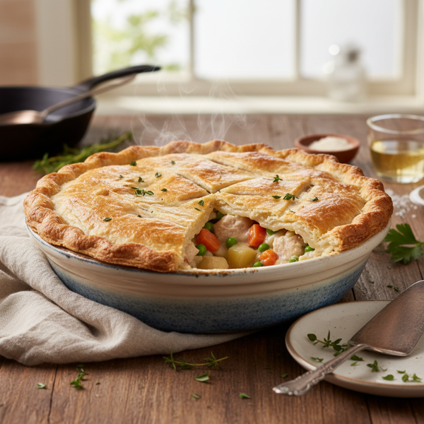 Classic Chicken Dinner Pot Pie recipe