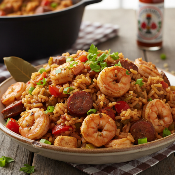 Classic Chicken and Shrimp Jambalaya recipe