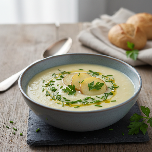 Classic Cold Vichyssoise with Yukon Gold Potatoes recipe