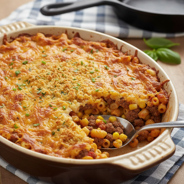 Classic Comfort Hamburger Casserole recipe
