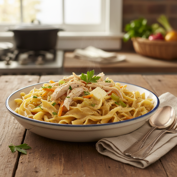 Classic Comfort Homemade Noodles recipe