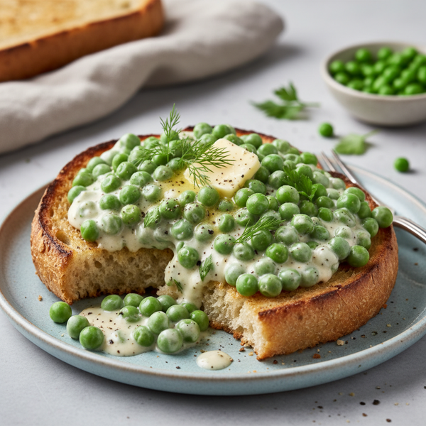 Classic Creamed Peas on Toast recipe
