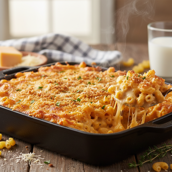 Classic Creamy Baked Mac and Cheese recipe