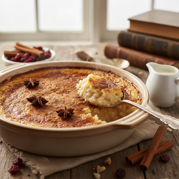 Classic Creamy Baked Rice Pudding recipe
