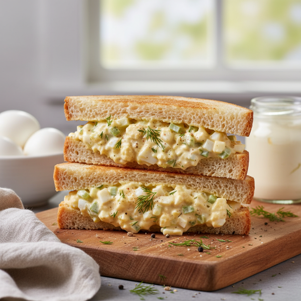 Classic Creamy Egg Salad Sandwich recipe