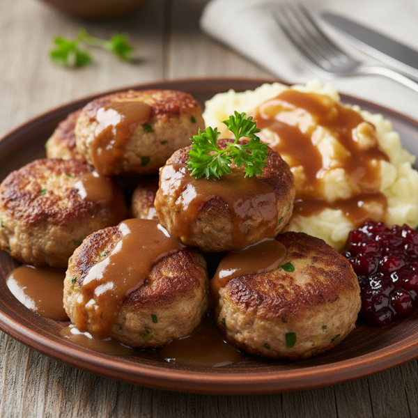 Classic Danish Frikadeller with Rich Gravy recipe