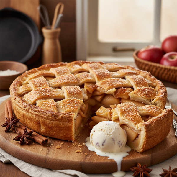 Classic Deep Dish Apple Pie Delicacy recipe