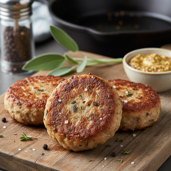 Classic English Breakfast Sausage Patties recipe