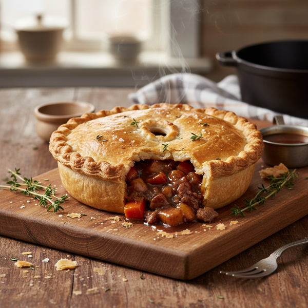 Classic English Savory Pastry for Meat Pies recipe