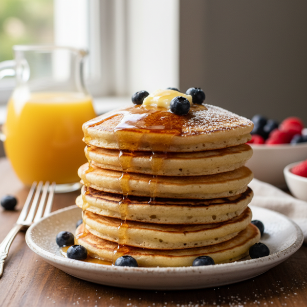 Classic Fluffy Family Pancakes recipe
