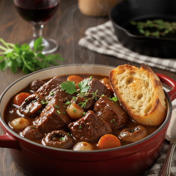 Classic French Beef Burgundy Stew recipe