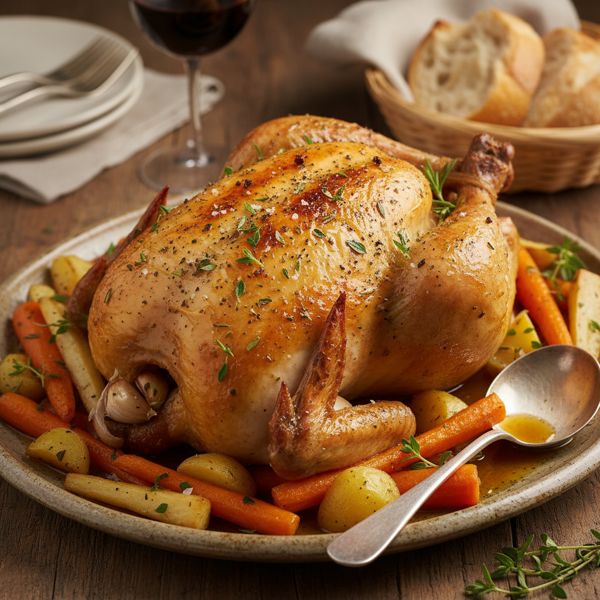 Classic French Herb-Roasted Chicken recipe